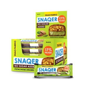 snaqer sugar free bar 50g pistachio&caramel .