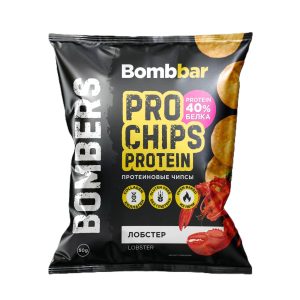 bombbar pro whole grain protein chips 50g lobster.