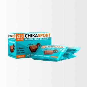 chikalab protein milk chocolate with chocolate filling